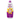 Taffy baby shampoo bottle with purple and yellow design on a white background