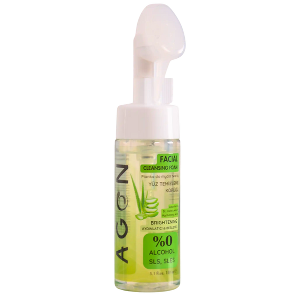 AGON Nawilżający piankowy żel do mycia z aloesem z pędzelkiem – 150ml
