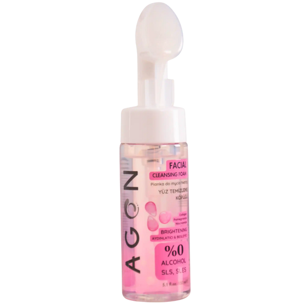 AGON Kolagenowy i Niacynamidowy Piankowy Żel do Mycia z Szczoteczką – 150ml