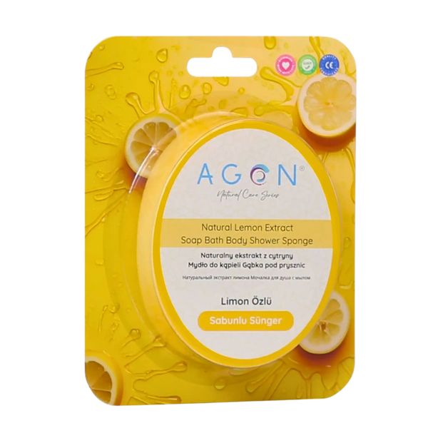 AGON Cytrynowa myjka do peelingu z mydłem