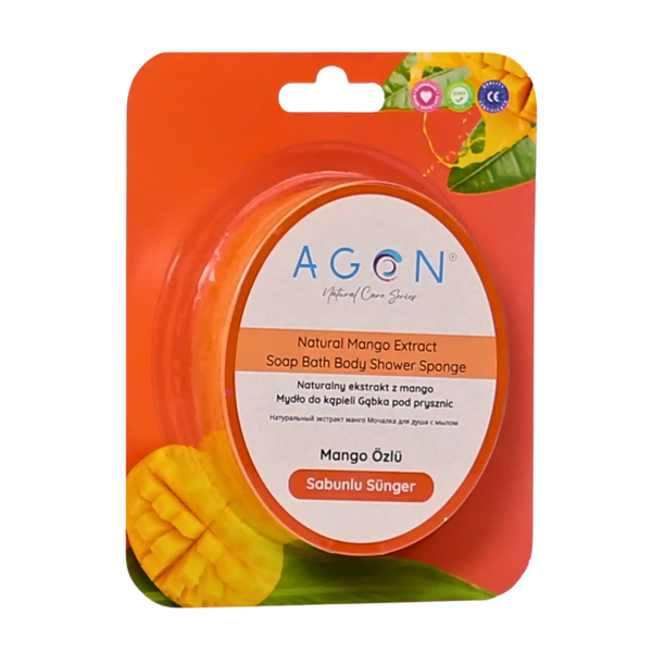 AGON Mango peelingująca gąbka do mycia ciała