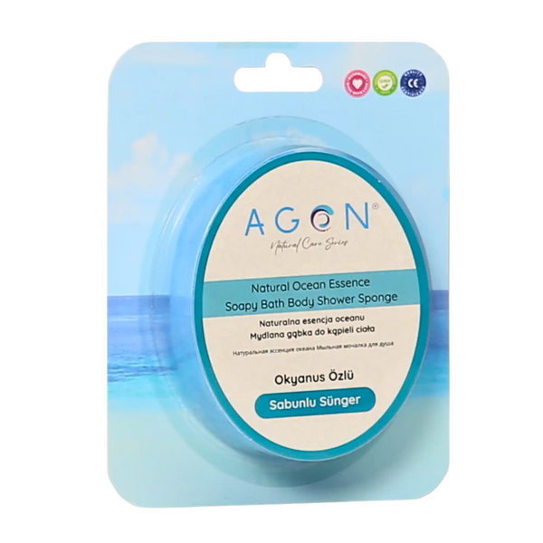 AGON Ocean Fresh peelingująca gąbka do mycia ciała