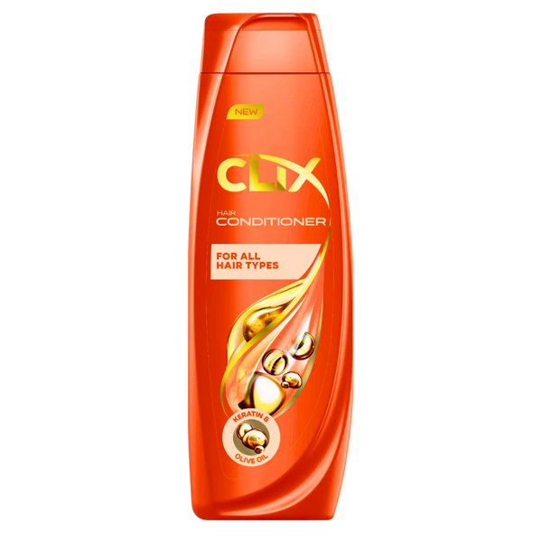 CLIX Odżywka do włosów odżywcza z keratyną i oliwą z oliwek – 600ml