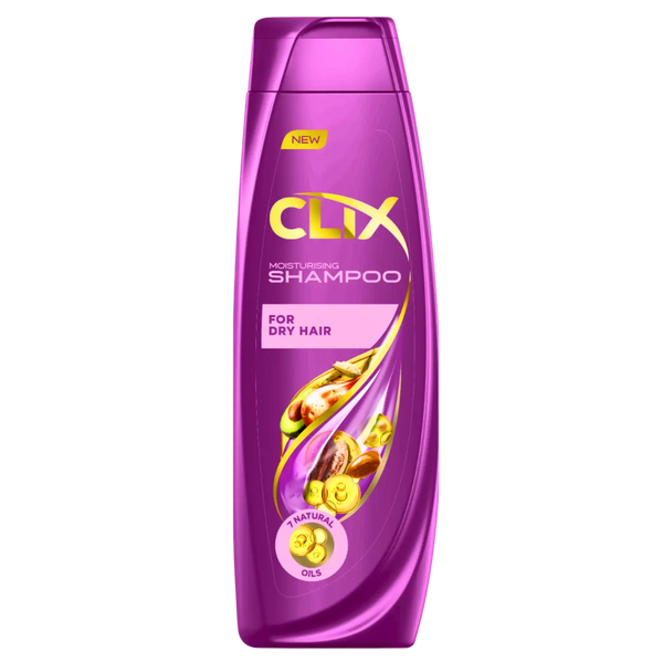 CLIX Nawilżający szampon z 7 naturalnymi olejami do suchych włosów – 600ml