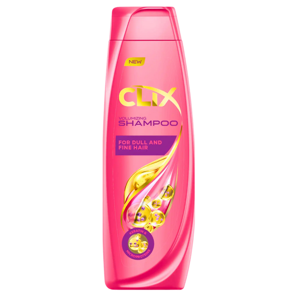 CLIX Szampon zwiększający objętość z keratyną i mikroproteinami – 600ml