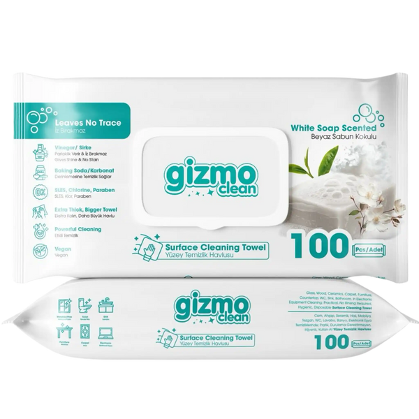 GIZMO Power & Pure chusteczki do powierzchni (zapach świeżego mydła) – 100 sztuk