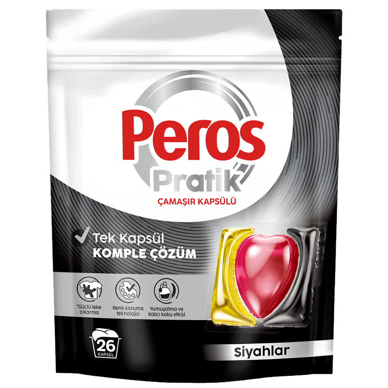 PEROS Pratik Black Laundry Capsules – Intense Dark Protection