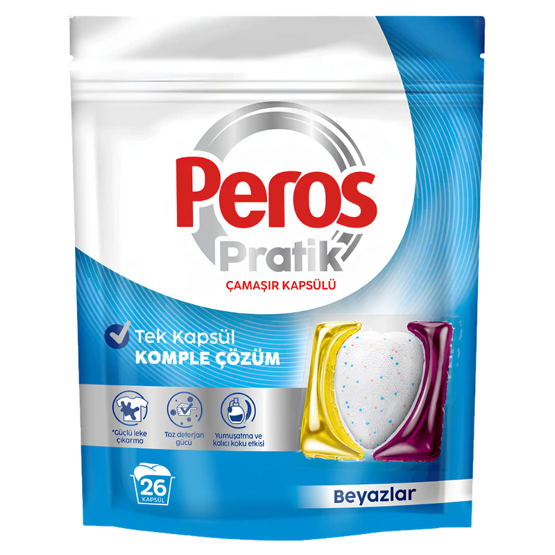 PEROS Pratik White Laundry Capsules – Brilliant Whites